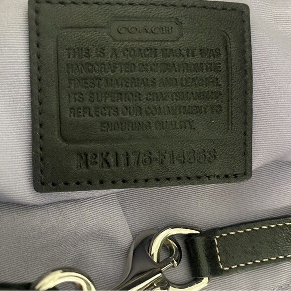 Coach Gabby Signature Authentic Black Canvas Monogram Tote Shoulder Bag Large - Picture 5 of 12